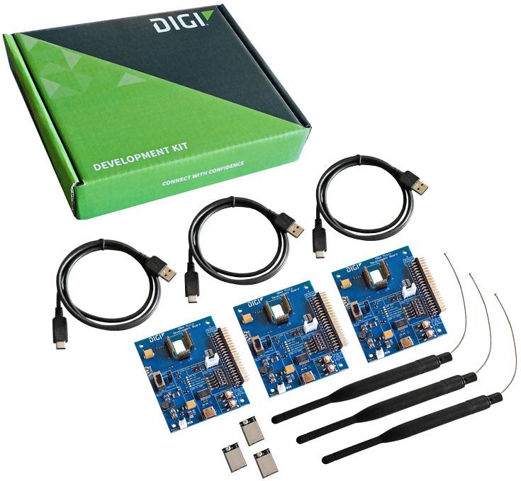 Digi International-XK-9XR-DMM-0 RF/Drahtlos-Entwicklungsplatinen und Kits XBee XR 900 802.15.4 LR-WPAN Development Kit