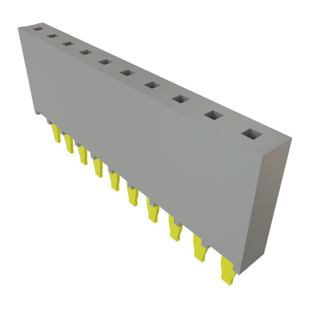 Samtec-PHT-110-01-L-S Embases de raccordement et réceptacles PCB Conn Unshrouded Header HDR 10 POS 2.54mm Press Fit ST Top Entry Thru-Hole Tube