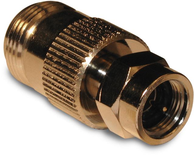 Amphenol RF-242152 Raccordement FR Conn Type N-Type F Adapter 0Hz to 2GHz 50Ohm ST F/PL Gold