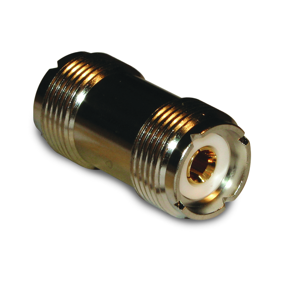 Amphenol RF-182109 Connector RF Conn UHF Adapter 0Hz to 2.5GHz 50Ohm ST RCP/RCP Gold