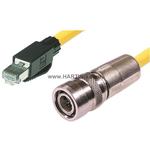 Cable Assembly Round 10m 26AWG RJ-45 to M12 Circular 8 to 8 POS M-M