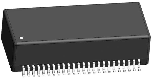 Abracon-ALANS10002-7PA1ET Telecom, Übertrager Telecom Transformer 1CT:1CT 1.2Ohm Prim. DCR 0.9Ohm Sec. DCR 48 Terminal Gull Wing SMD