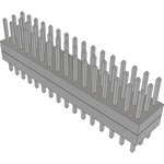 Conn Board Stacker HDR 48 POS 2mm Solder ST Top Entry Thru-Hole Bulk