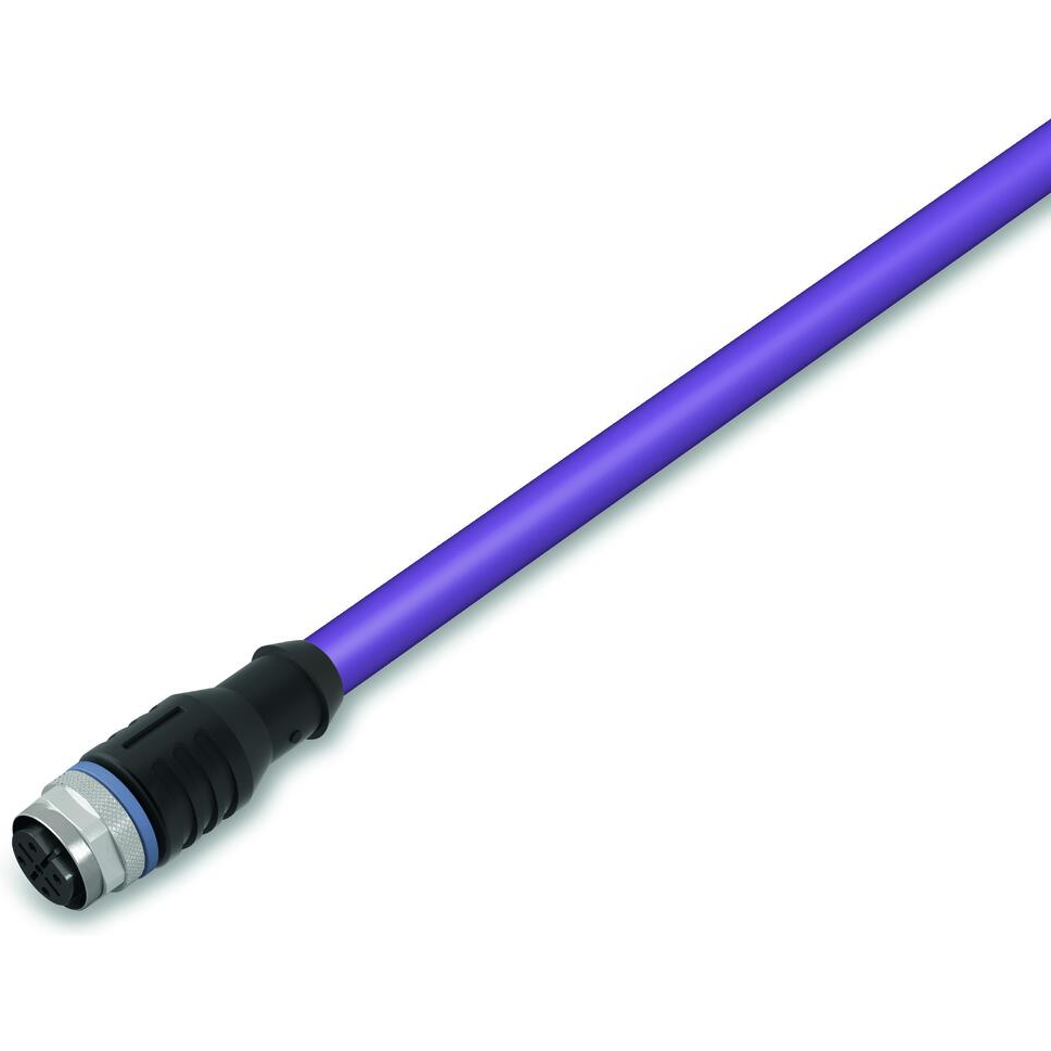 WAGO-756-1401/060-020 Cable Assembly Other M12 socket, straight, one free cable end, 2.0 m