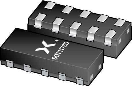 Nexperia-PESD4USB3BBTBS-QJ Supresores ESD ESD Suppressor Diode Array Bi-Dir 3.3V 10-Pin DFN-D T/R Automotive AEC-Q101