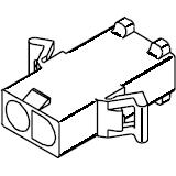 Molex-0019092026 Einzeladersteckverbinder, Gehäuse Conn Housing PL 2 POS 6.7mm Crimp ST Cable Mount Natural Bag
