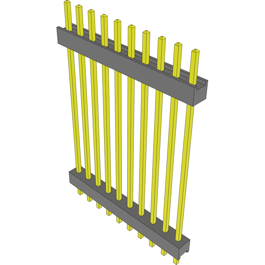 Samtec-DW-10-14-S-S-1165 Steckverbinderleisten und Leiterplattenbuchsen Conn Board Stacker HDR 10 POS 2.54mm Solder ST Top Entry Thru-Hole Bulk