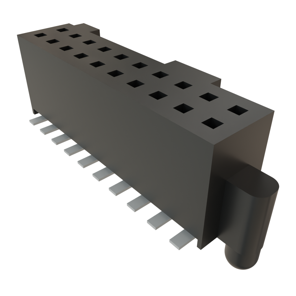 Samtec-SFML-110-T2-S-D-A Embases de raccordement et réceptacles PCB Conn Socket Strip SKT 20 POS 1.27mm Solder ST SMD TIGER EYE™ Tube