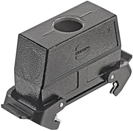 HARTING-19307240737 Schrumpfbalgenadapter Hood 180° 24B Shell Size Powder Die Cast Aluminum Double Lock Han®