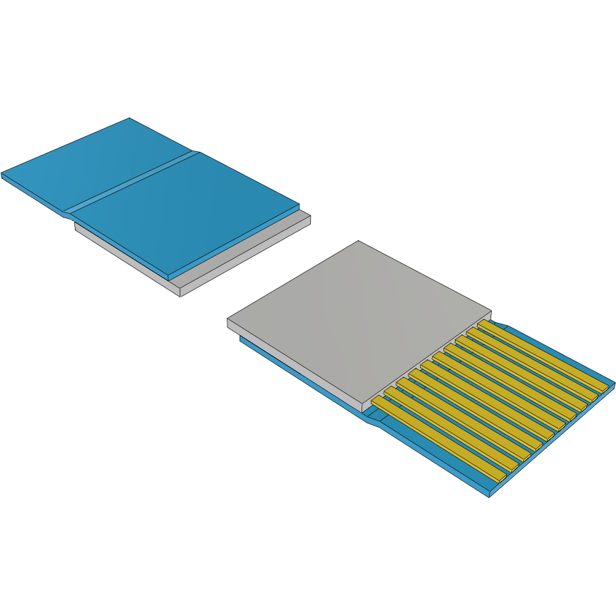 Samtec-FJH-10-R-17.80-4 Flachband Kabelbaugruppen Cable Assembly 0.45m 0.5mm 10 to 10 POS FFC to FFC Bulk
