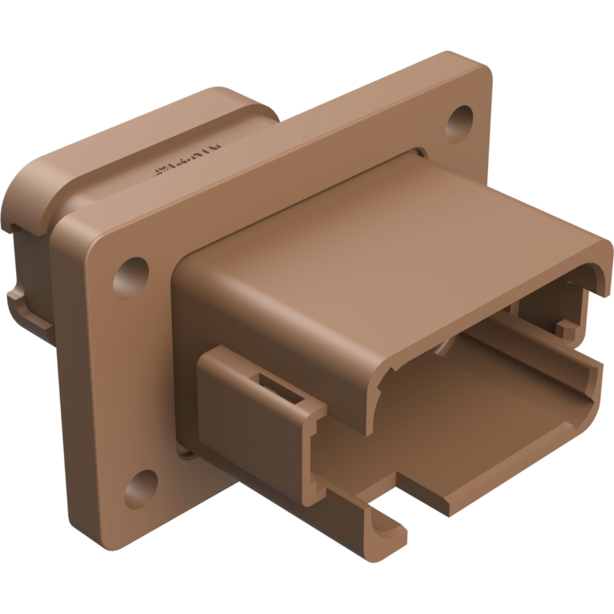 Amphenol-AT04-12PD-BL05 Custodia filo connettore dedicato Conn Housing RCP 12 POS Crimp ST Flange Mount Brown Box