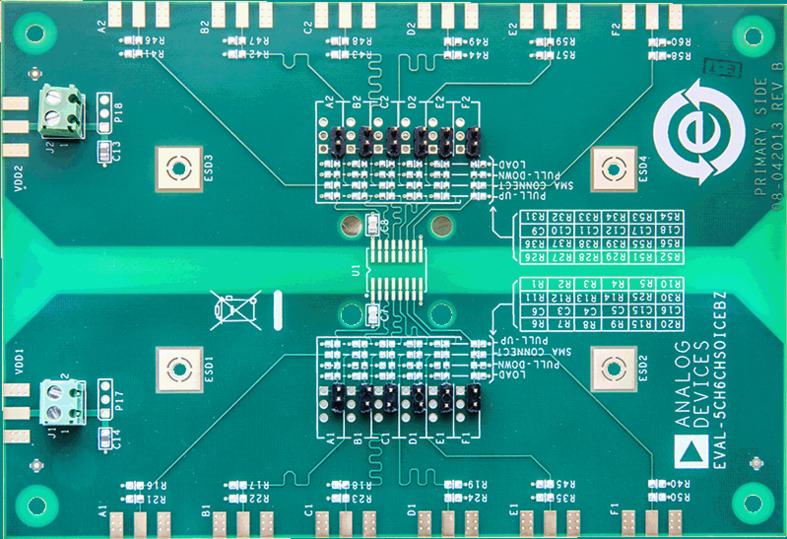 Analog Devices-EVAL-5CH6CHSOICEBZ Kits et outils de développement ADuM15xN/ADuM16xN Digital Isolator Evaluation Board