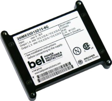 Bel Power Solutions-70IMX35D05D15-8ZG DC/DC-Wandler und Spannungsreglermodul Module DC-DC 70VIN 4-OUT 5V/15V/15V/5V 1.4A/0.6A/0.6A/1.4A 35W 17-Pin