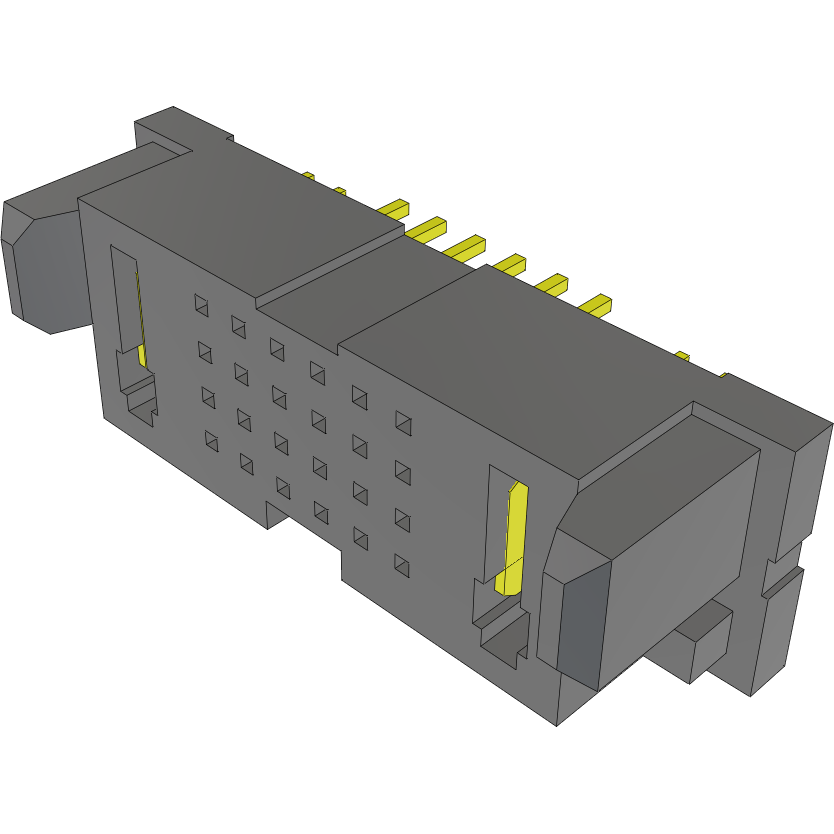 Samtec-MPSC-01-24-01-7.70-01-L-V Steckverbinderleisten und Leiterplattenbuchsen Conn Socket Strip SKT 2Power/24Signal POS 1.88mm/2mm Solder ST Top Entry Thru-Hole PowerStrip™ Tray