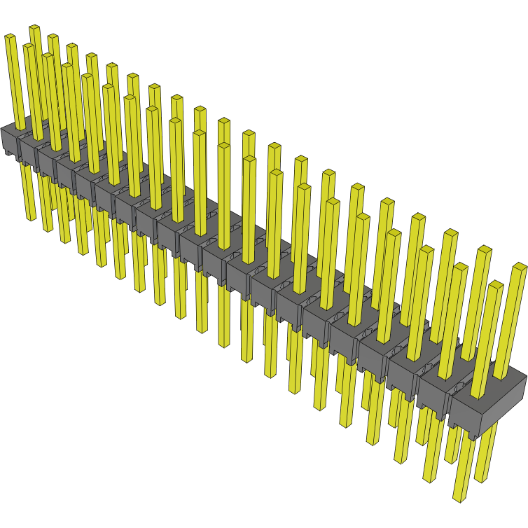 Samtec-MTSW-120-09-L-D-350 Embases de raccordement et réceptacles PCB Conn Unshrouded Header HDR 40 POS 2.54mm Solder ST Top Entry Thru-Hole Bulk