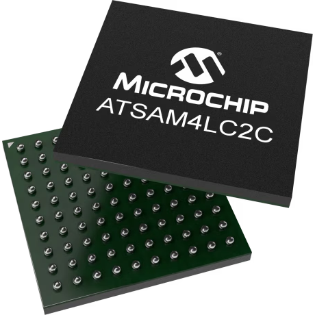 Microchip Technology-ATSAM4LC2CA-CFU Microcontrollers - MCUs MCU 32-bit ARM Cortex M4 RISC 128KB Flash 1.8V/2.5V/3.3V 100-Pin VFBGA Tray