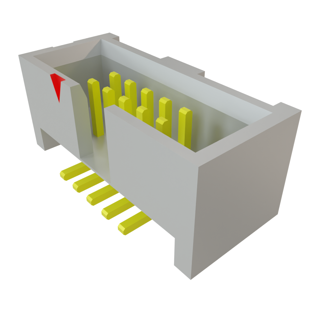 Samtec-SHF-105-01-L-D-SM Steckverbinderleisten und Leiterplattenbuchsen Conn Shrouded Header (4 Sides) HDR 10 POS 1.27mm Solder ST Top Entry SMD Tube