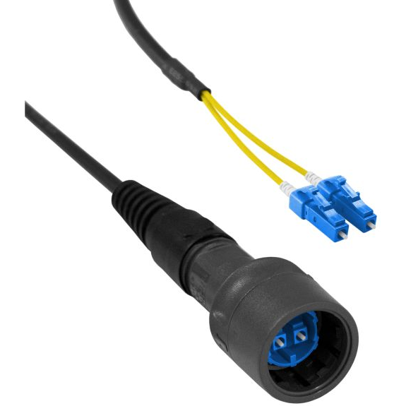 Bulgin Components PLC-PXF6050CAB Steckverbinder, LWL Circular Fiber Connectors / 6000 Series-Duplex LC Fiber Buccaneer