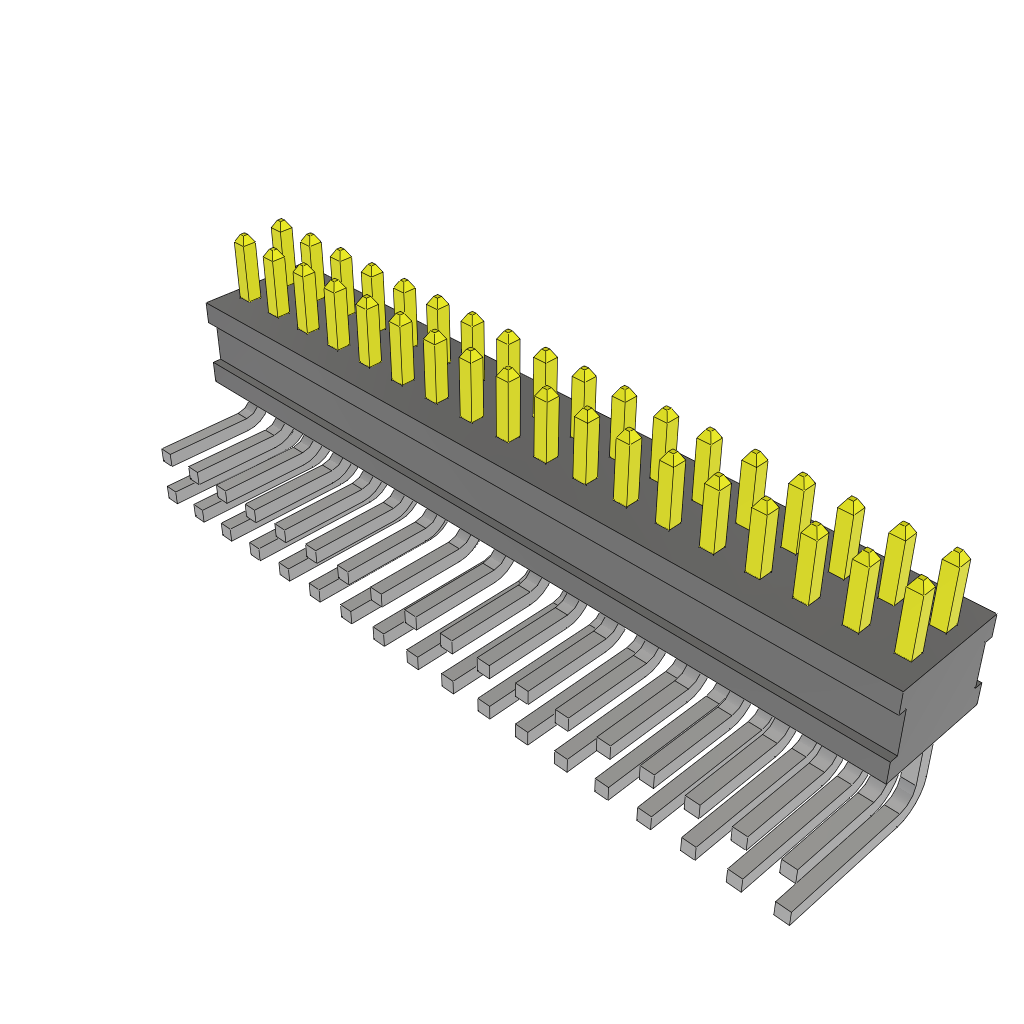 Samtec-FTSH-118-02-F-D-RA Steckverbinderleisten und Leiterplattenbuchsen Conn Unshrouded Header HDR 36 POS 1.27mm Solder RA Side Entry Thru-Hole Tube