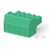 TE Connectivity-284507-5 Blocchi terminali connettore Conn Eurostyle Block PL 5 POS 3.81mm Solder RA Cable Mount 11A/Contact
