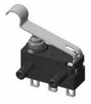 Omron-D2HWC273MRS Azione interruttore Switch Snap Action N.O. SPST Simulated Roller Leaf Lever 2A 125VAC 42VDC 1.8N Screw Mount Wire Lead