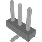 Conn Unshrouded Header HDR 3 POS 2mm Solder ST Top Entry SMD T/R