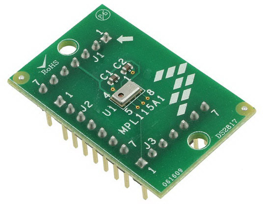 NXP Semiconductors-KITMPL115A1EVB Cartes et kits de développement de capteur MPL115A Board Mount Pressure Sensor Development Board