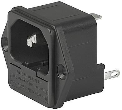 SCHURTER-4304.6020 Spannungsversorgungseingangsmodule Power Entry Module Unfiltered M 3 POS 250VAC 10A Fuse ST 1 Port