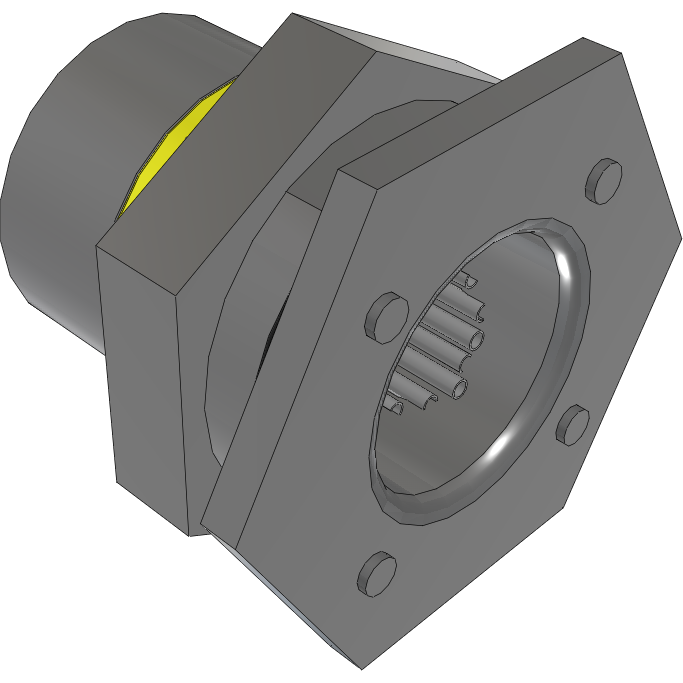 Samtec-ACRK-16-02-G-T-C-M-4 Connector Circular Conn Circular PIN 10 POS Solder Cup ST Panel Mount 10 Terminal 1 Port AccliMate™ Kit