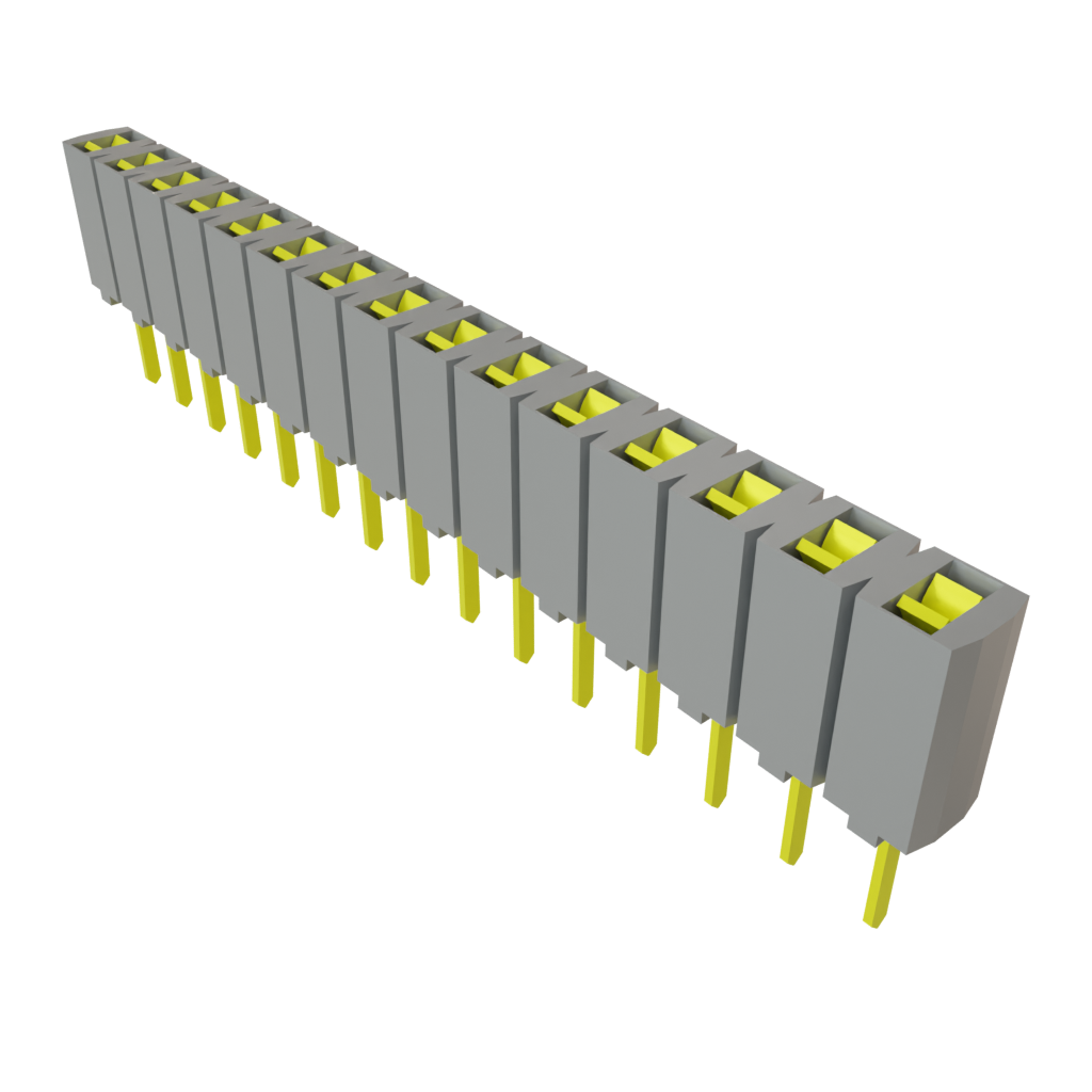 Samtec-SSA-115-S-T Connector Headers and PCB Receptacles Conn Socket Strip SKT 15 POS 2.54mm Solder ST Top Entry Thru-Hole Bulk