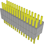 Conn Board Stacker HDR 30 POS 1.27mm Solder ST Thru-Hole Tube