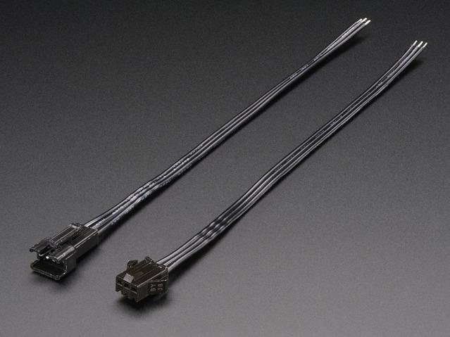 Adafruit Industries-1663 Assemblaggio cavo Altro Cable Assembly 0.16m 22AWG Wire to Board to Wire to Board 3 to 3 POS F-M