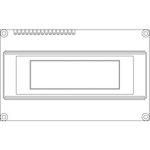 Vishay-OLED-100H032A-BPP5N00000 OLED-Module OLED Module 100x32Pixels Green/Red/Yellow OLED Display Graphic Display Parallel/ SPI(Option) Interface 5V 16-Pin