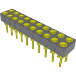 Conn Socket Strip SKT 20 POS 2.54mm Solder ST Top Entry Thru-Hole Tube