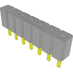 Conn Unshrouded Header HDR 7 POS 2.54mm Solder ST Top Entry Thru-Hole
