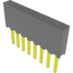 Conn Socket Strip SKT 8 POS 2mm Solder ST Top Entry Thru-Hole Tube