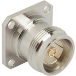 Conn 4.3/10 0Hz to 6GHz 50Ohm Solder Cup ST Flange Mount F Silver Bag