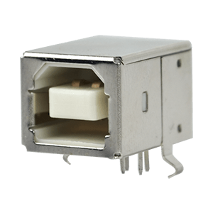 Same Sky (formerly CUI Devices)-UJ2-BH-W2-TH Connector USB Conn USB 2.0 Type B RCP 4 POS 2.5mm Solder RA Thru-Hole 4 Terminal 1 Port