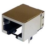 Conn Modular Jack F 6 POS 2.54mm Solder RA Thru-Hole 6 Terminal 1 Port Tray