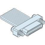 Conn Nano-D SKT 15 POS 0.635mm Crimp ST Cable Mount 15 Terminal 1 Port