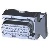 TE Connectivity-V23542C1028B300 Connector Discrete Wire Housing Conn Housing RCP 28 POS Crimp ST Cable Mount Black