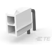 TE Connectivity-1586041-2 Steckverbinderleisten und Leiterplattenbuchsen Conn Wire to Board HDR 2Power POS 4.2mm Solder RA Thru-Hole Tray
