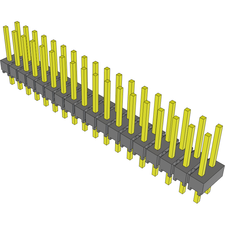 Samtec-HMTSW-118-24-T-D-275 Steckverbinderleisten und Leiterplattenbuchsen Conn Unshrouded Header HDR 36 POS 2.54mm Solder ST Top Entry Thru-Hole Bulk