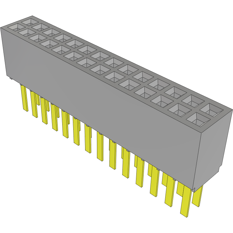 Samtec-SFMC-114-01-S-D Steckverbinderleisten und Leiterplattenbuchsen Conn Socket Strip SKT 28 POS 1.27mm Solder ST Top Entry Thru-Hole TIGER EYE™ Tube