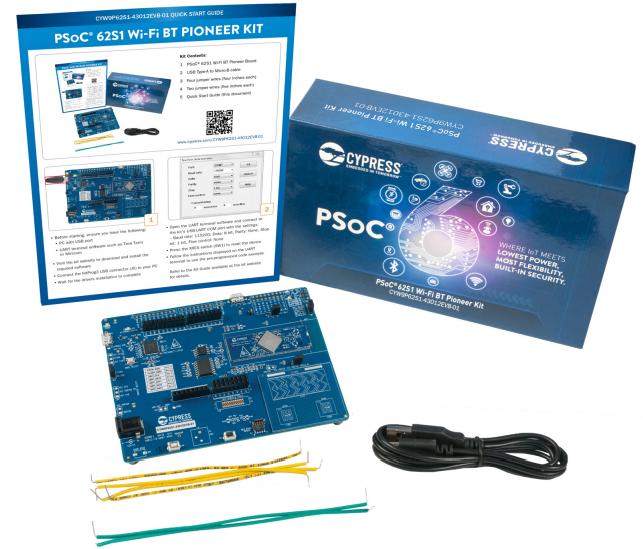 Infineon Technologies AG-CYW9P62S1-43012EVB-01 Placas y kits de desarrollo inalámbricos/RF CYW43012 Combo Wireless Module Pioneer Kit