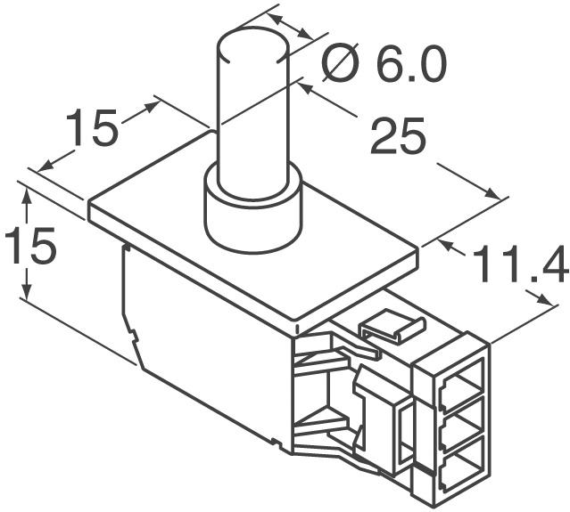 Omron-D3D-113 Schalter für Sicherheitsverriegelung Switch Safety Interlock N.O./N.C. SPDT Plunger 1A 250VAC 2N Panel Mount Connector 300000Cycles