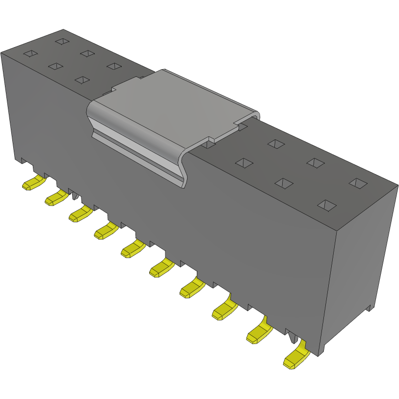 Samtec-SQW-110-01-F-D-VS-LC-P Steckverbinderleisten und Leiterplattenbuchsen Conn Socket Strip SKT 20 POS 2mm Solder ST Top Entry SMD Tube
