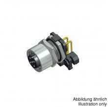 CONEC-43-01197 Steckverbinder, rund Conn M12 Circular SKT 4 POS Solder RA Thru-Hole 4 Terminal 1 Port