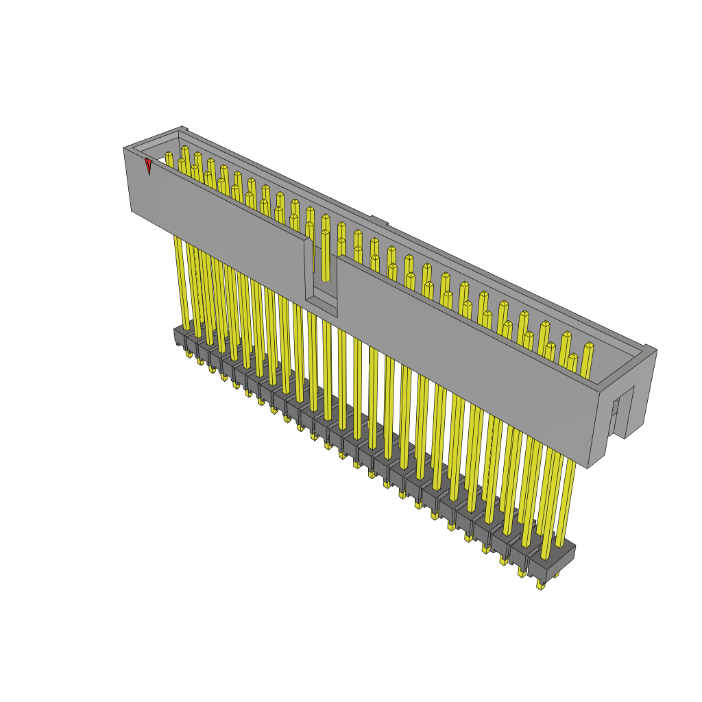 Samtec-ZST-125-07-L-D-1140 Steckverbinderleisten und Leiterplattenbuchsen Conn Elevated Shrouded Header HDR 50 POS 2.54mm Solder ST Thru-Hole Bulk