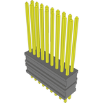 Conn Board Stacker HDR 18 POS 1.27mm Solder ST Top Entry Thru-Hole FLEX STACK™ Layer